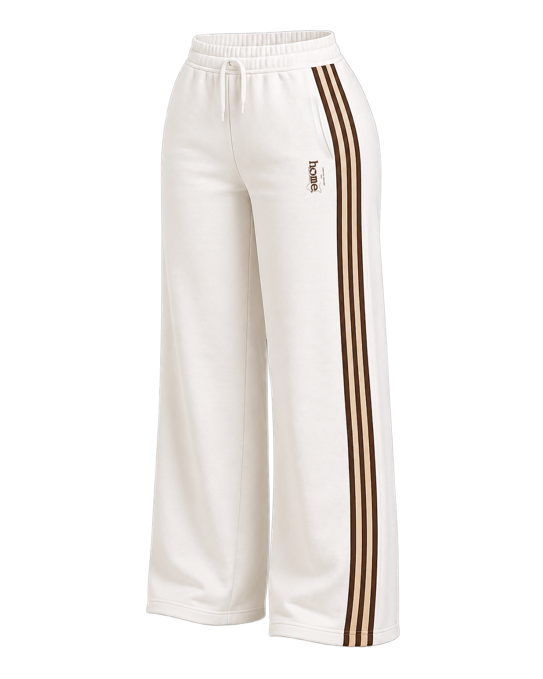 Matubia Striped Cosy Pants - White (Nuvetra Fabric)