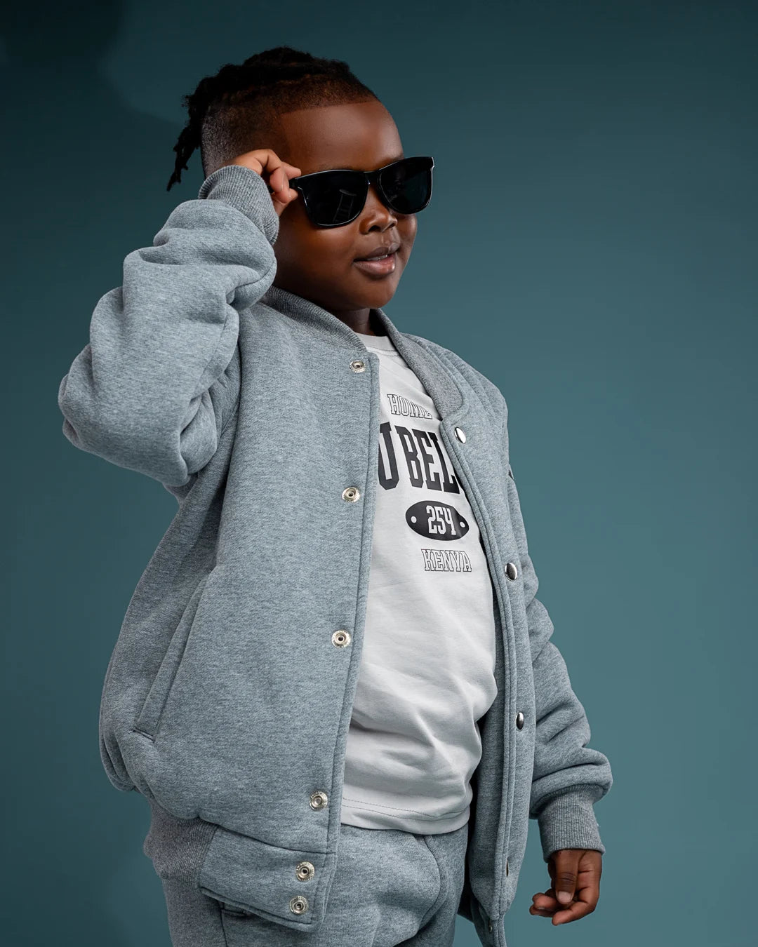 Kids College Jacket - Misty Grey