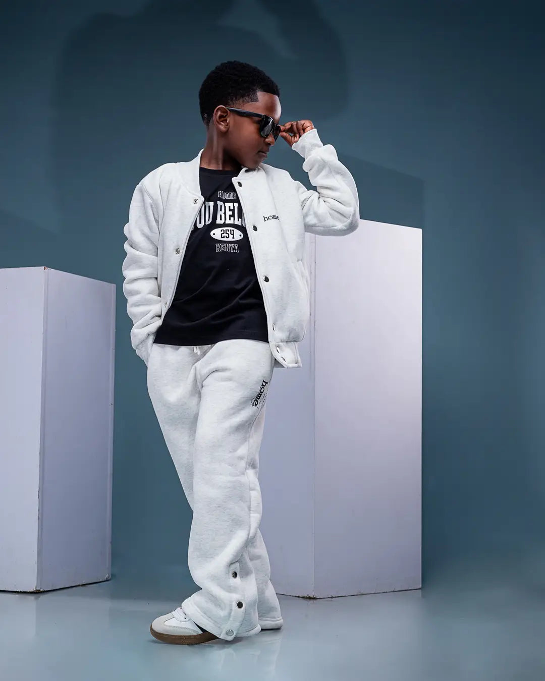 Kids College Jacket - Mixed White