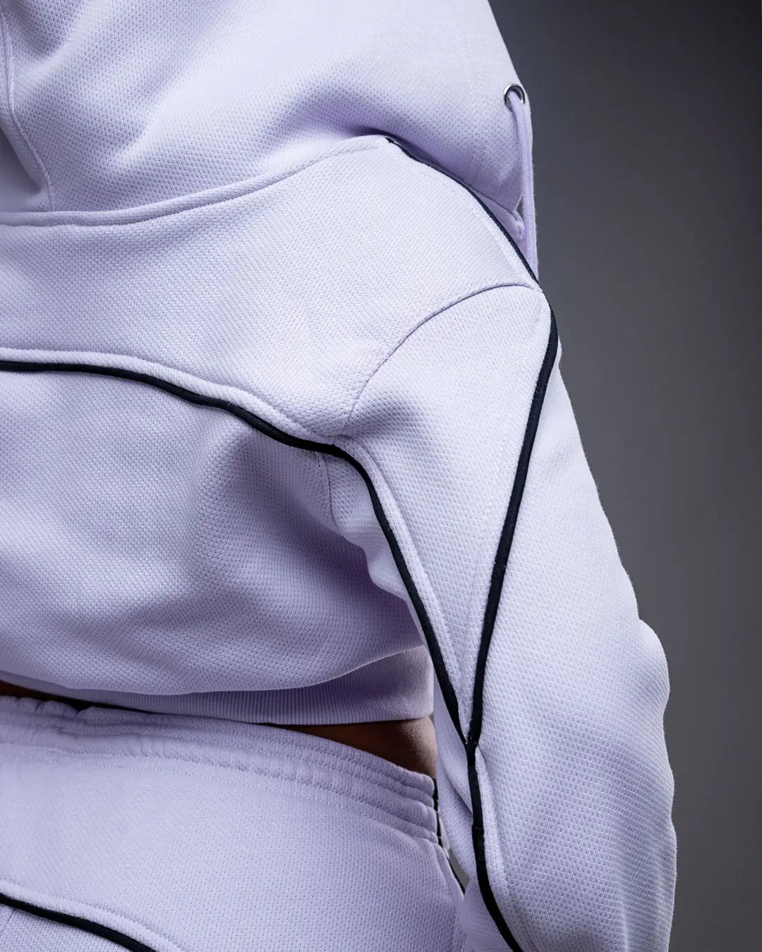 Cherie Zipped Hoodie - Lilac