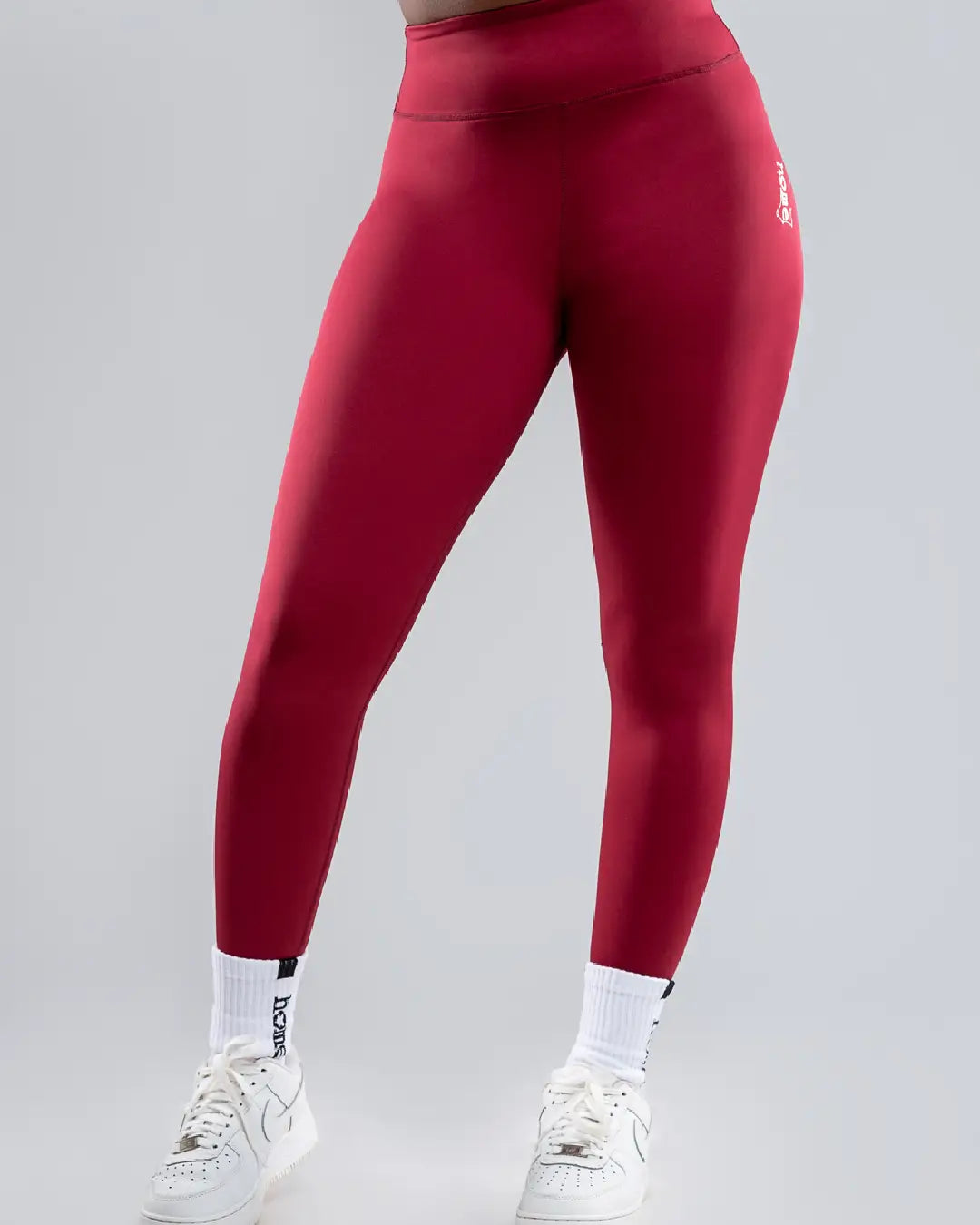 Cheeky Hi-Rise Leggings - Maroon