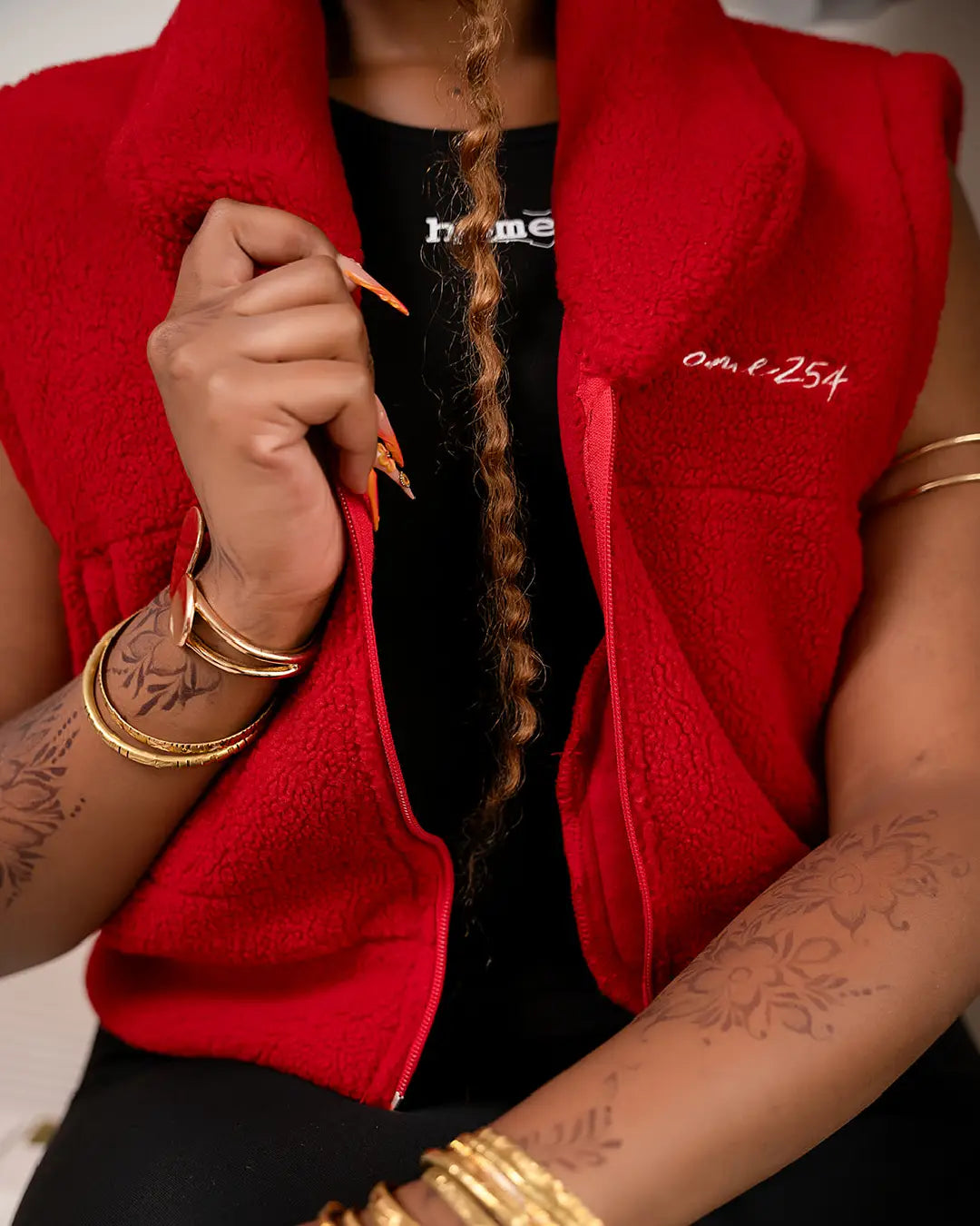 Nyota Gilet - Red