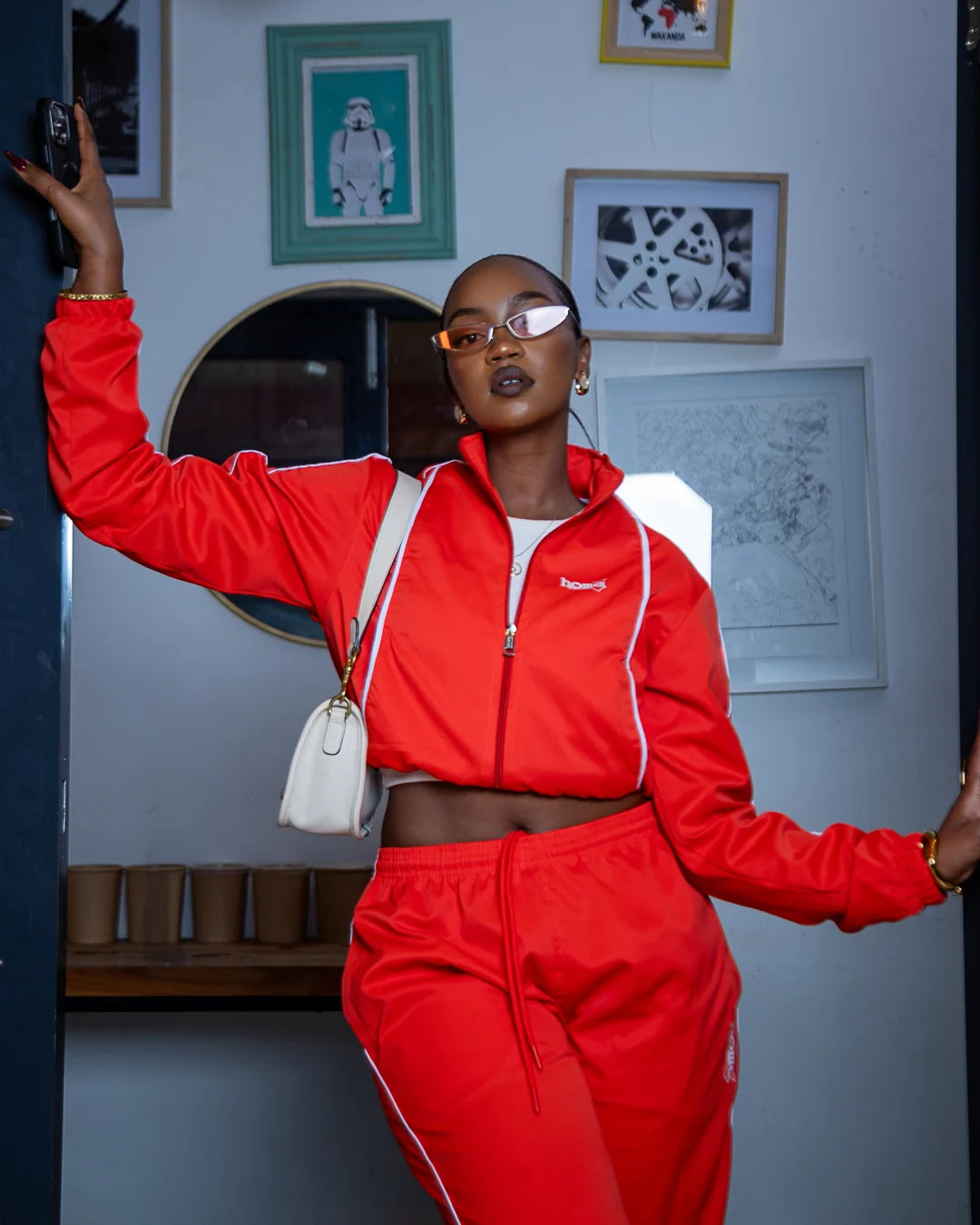 Haven Cropped Jacket – Blood Orange