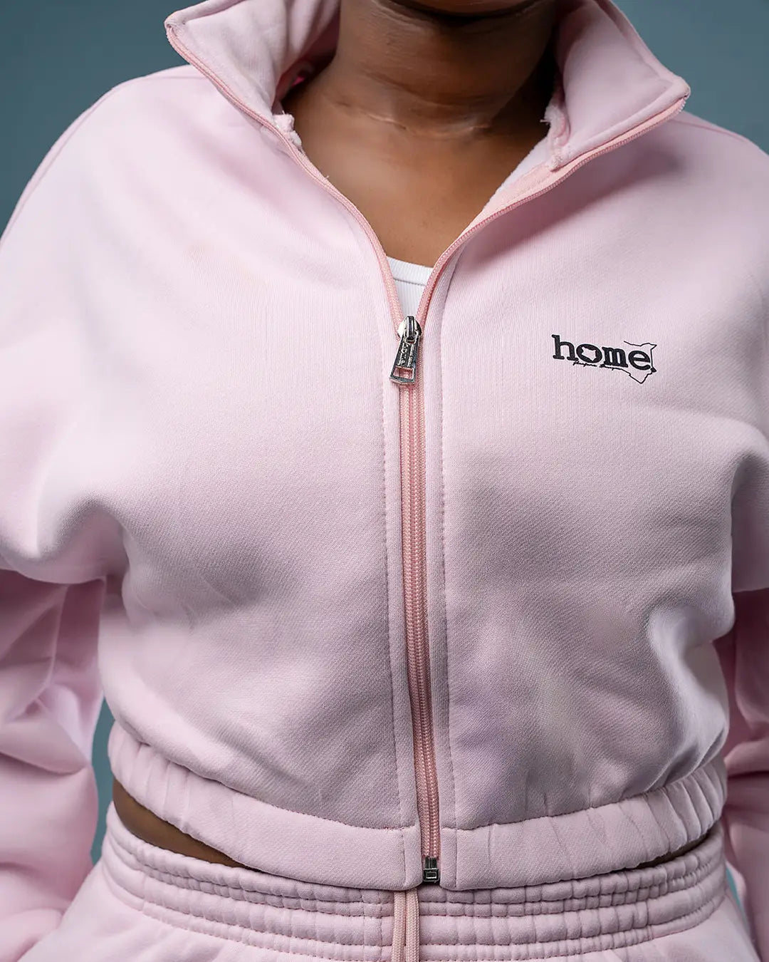 CROPPED MODA JACKET - Pastel Pink (Heavy Fabric)