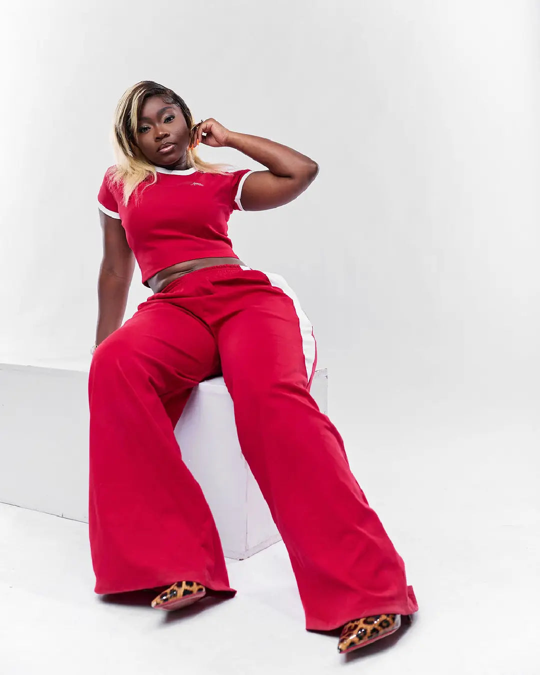 DOLLY SET - Red + White