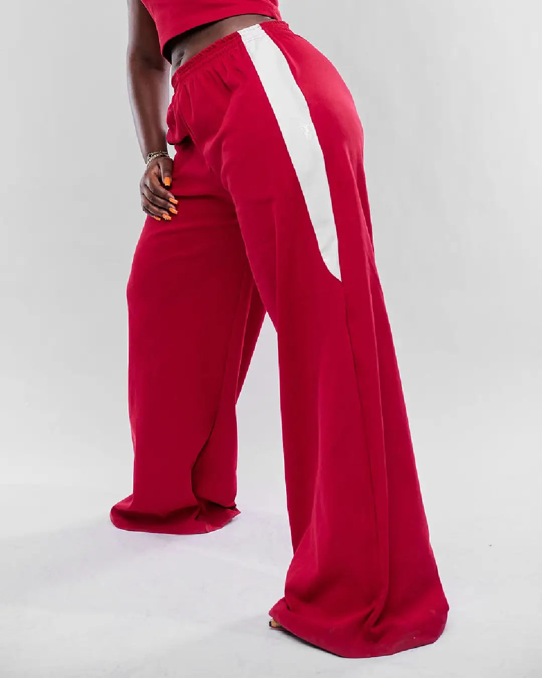 DOLLY COSY PANTS - Red + White