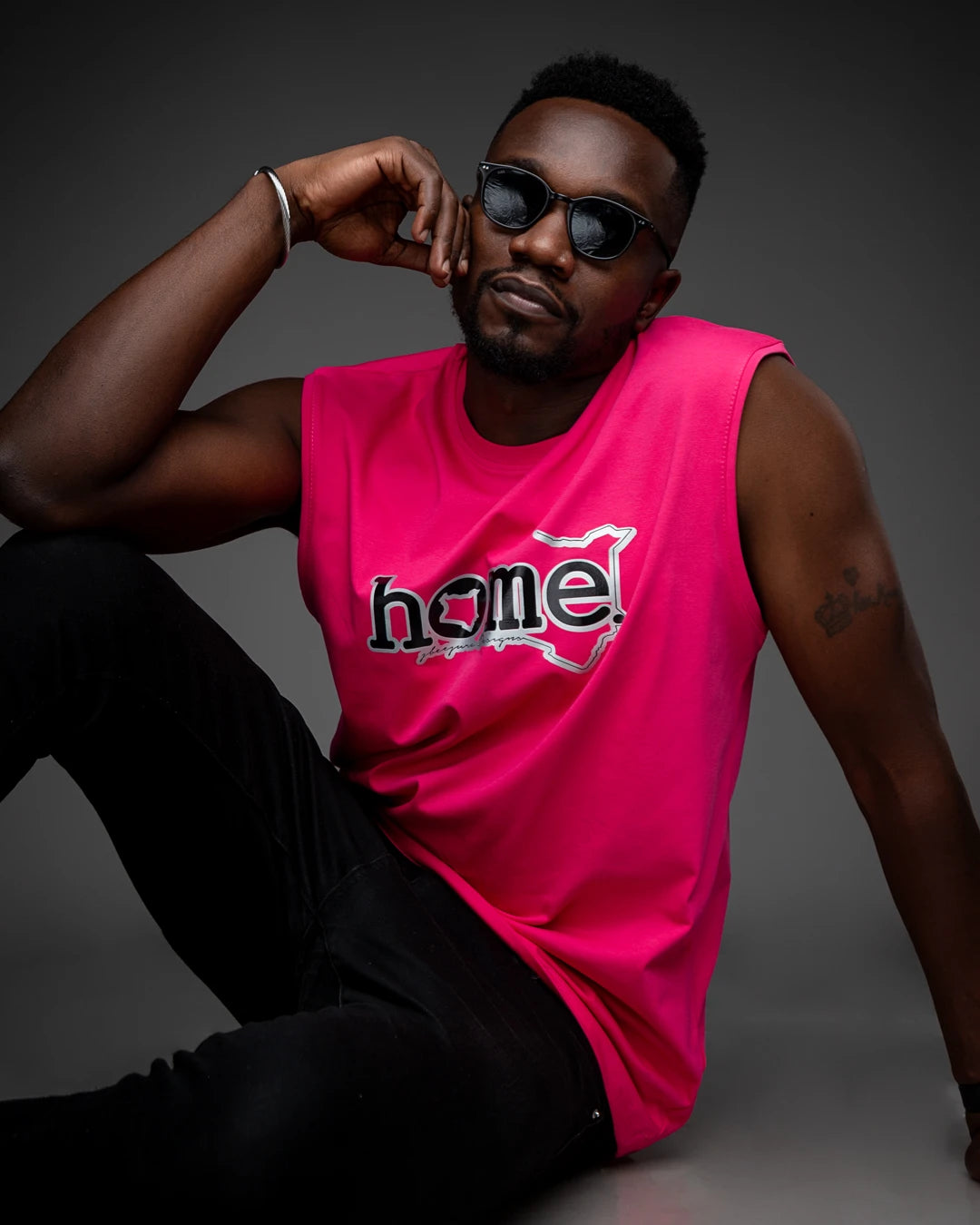 Sleeveless T-shirt - Hot Pink