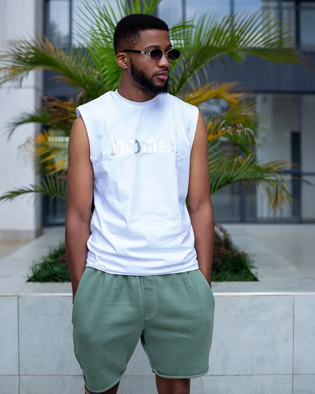 MENS LONG SHORTS - FINCH GREEN