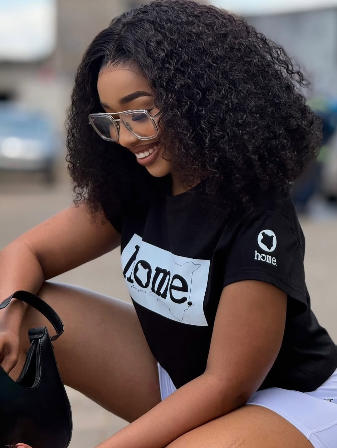 Cropped T-Shirt - Black