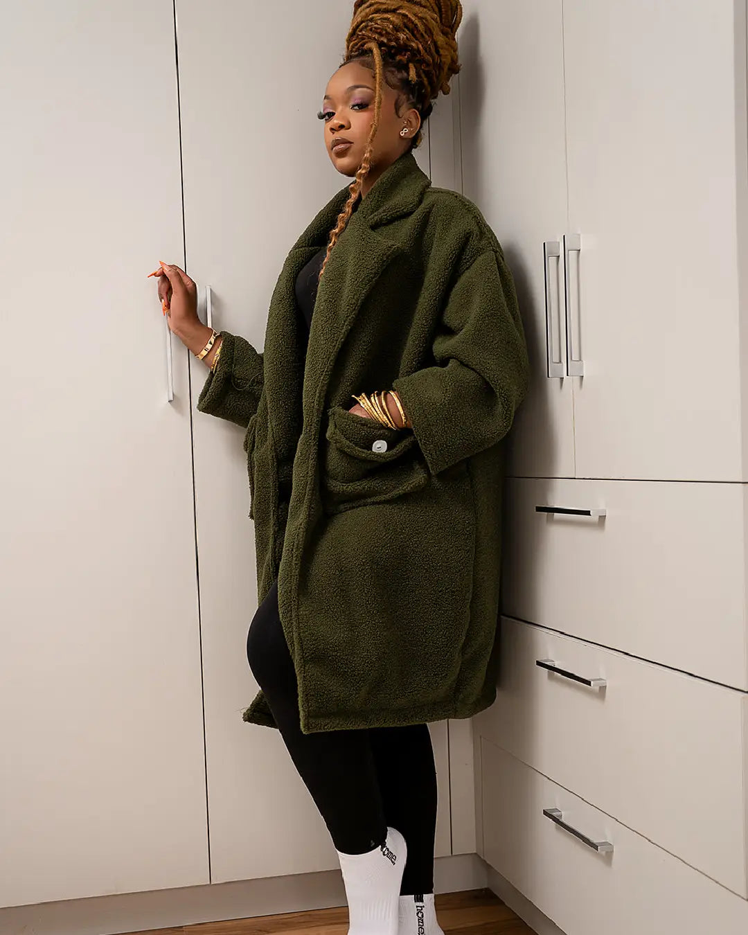 Solace Coat - Jungle Green