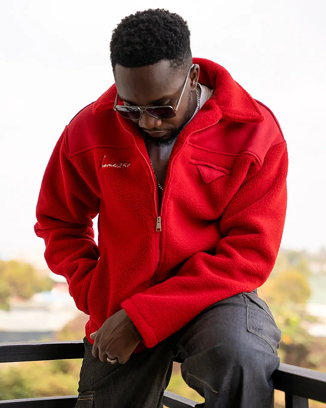 Spark Sherpa Jacket - Red