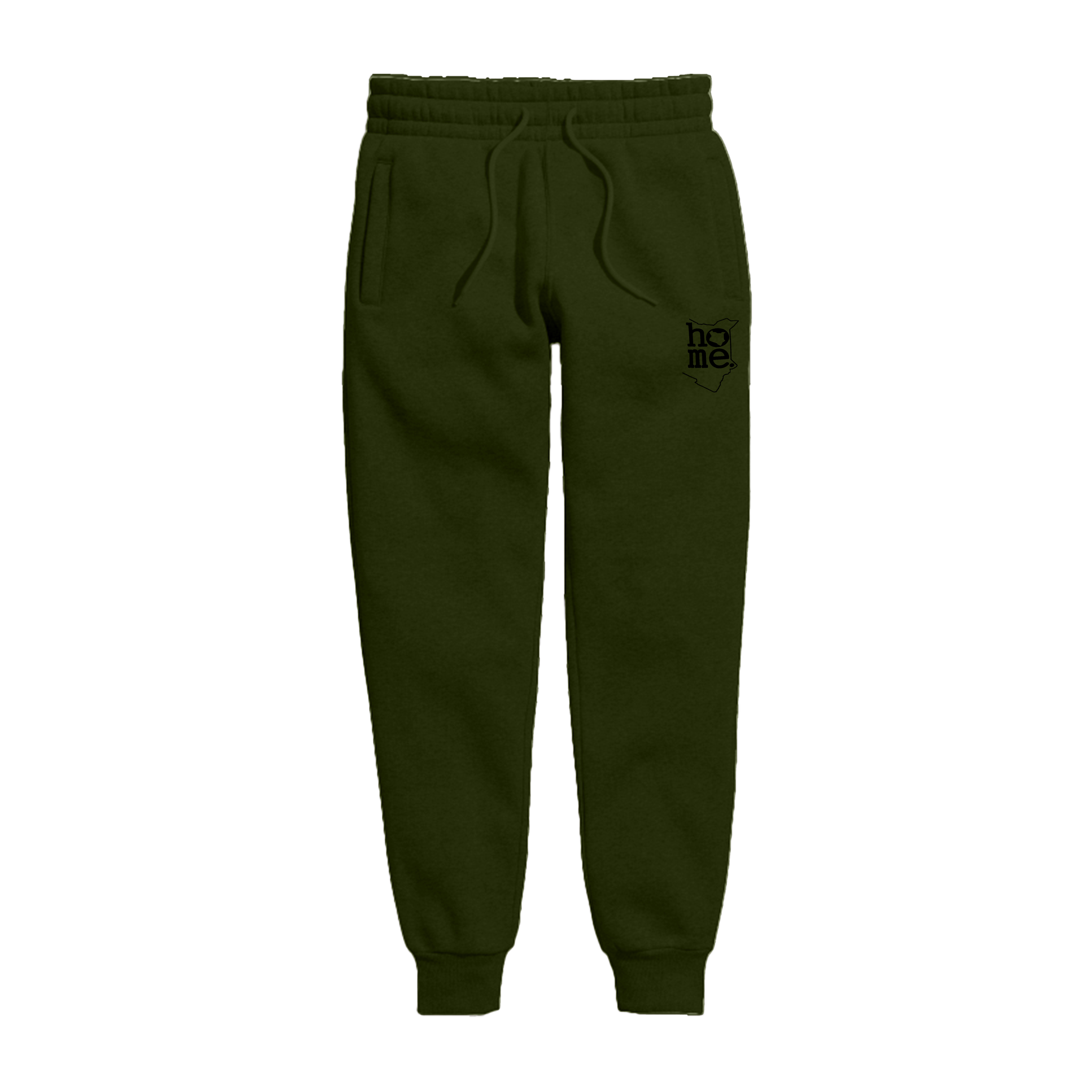 home_254 KIDS SWEATPANTS PICTURE FOR JUNGLE GREEN IN HEAVY FABRIC WITH BLACK CLASSIC PRINT