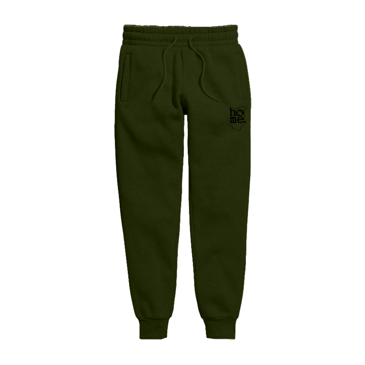 home_254 KIDS SWEATPANTS PICTURE FOR JUNGLE GREEN IN HEAVY FABRIC WITH BLACK CLASSIC PRINT