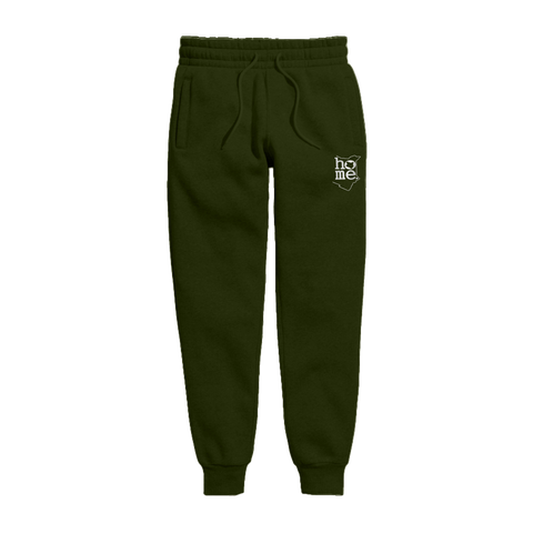 home_254 KIDS SWEATPANTS PICTURE FOR JUNGLE GREEN IN HEAVY FABRIC WITH SILVER CLASSIC PRINT