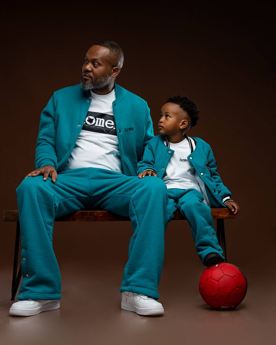 Kids Cropped Turquoise Blue Letterman Jacket
