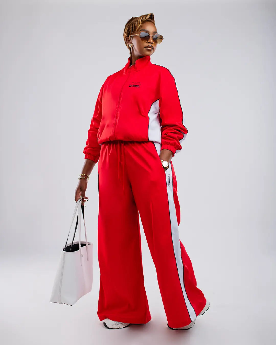 Urban Luxe Pants - Red & White