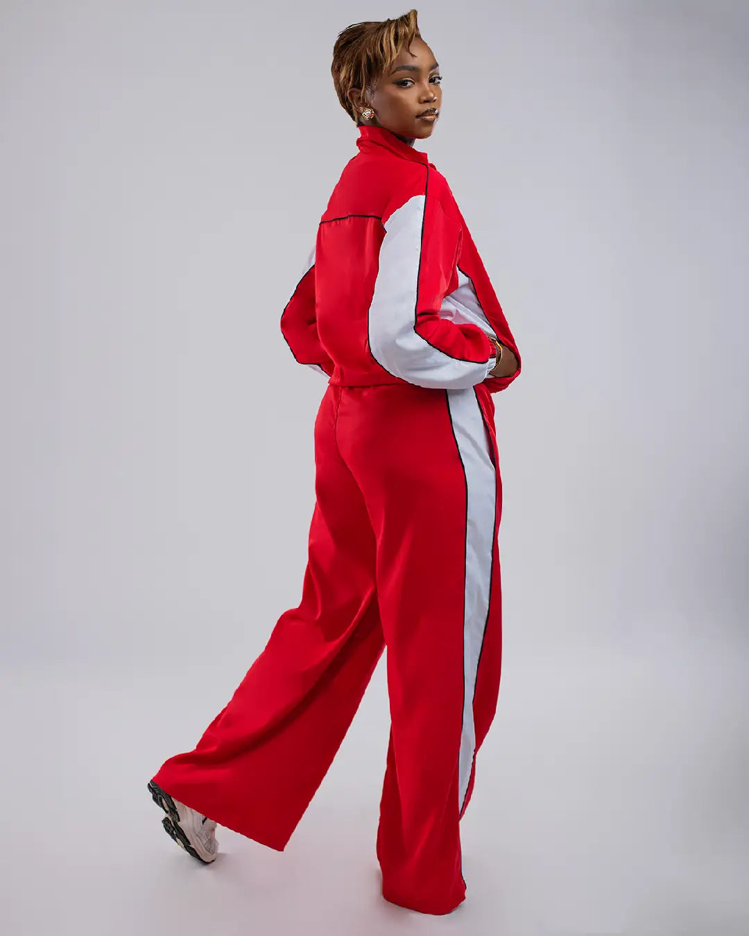 Urban Luxe Pants - Red & White