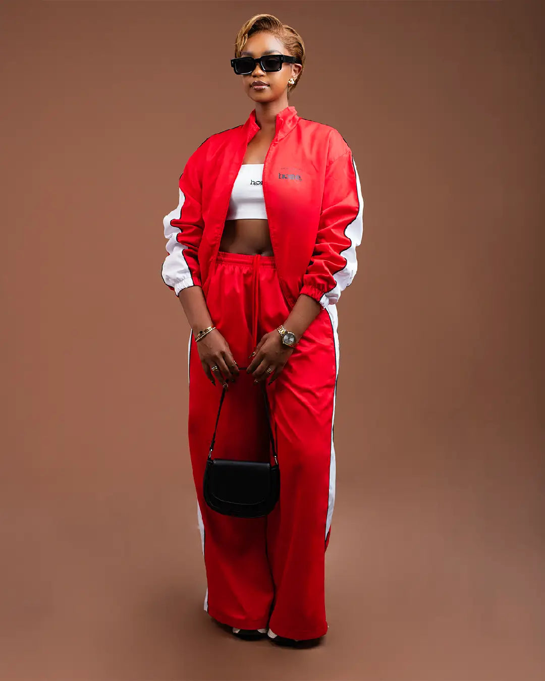 Urban Luxe Pants - Red & White