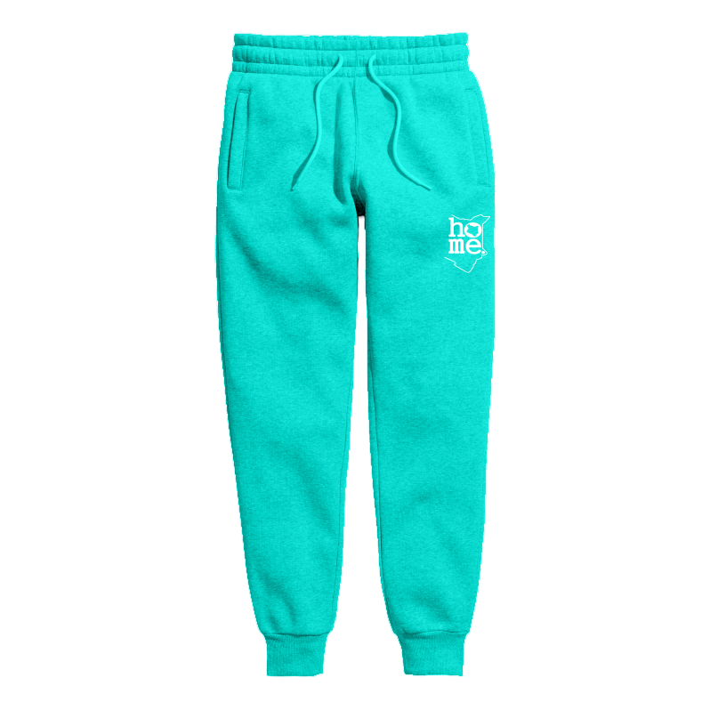 home_254 KIDS SWEATPANTS PICTURE FOR TURQUOISE BLUE IN HEAVY FABRIC WITH WHITE CLASSIC PRINT