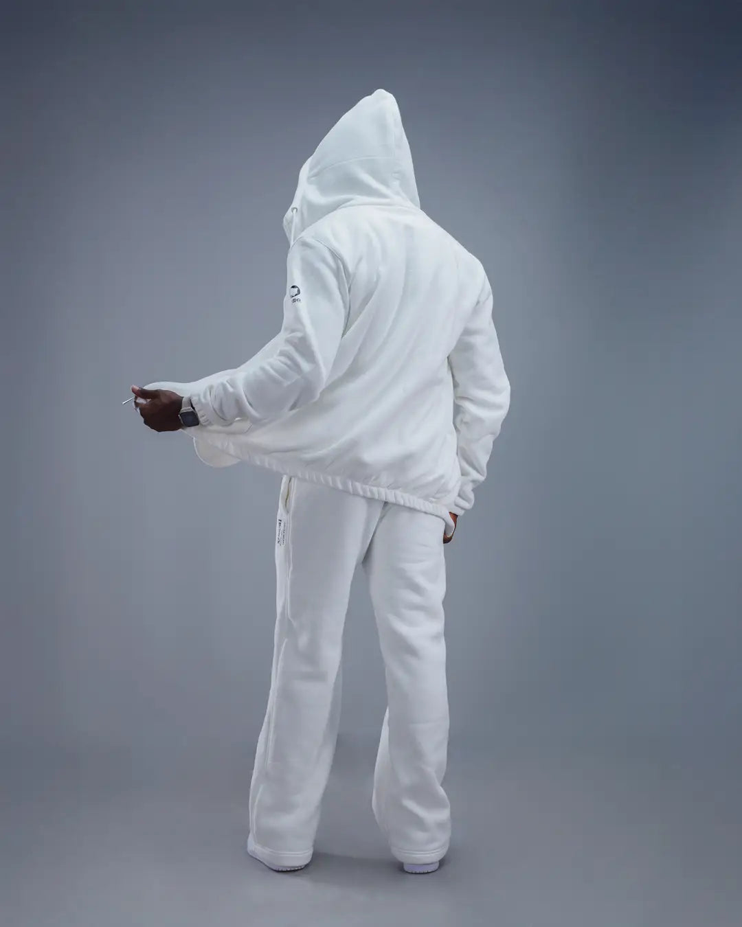 Moda Zip-up Hoodie - White (Heavy Fabric)