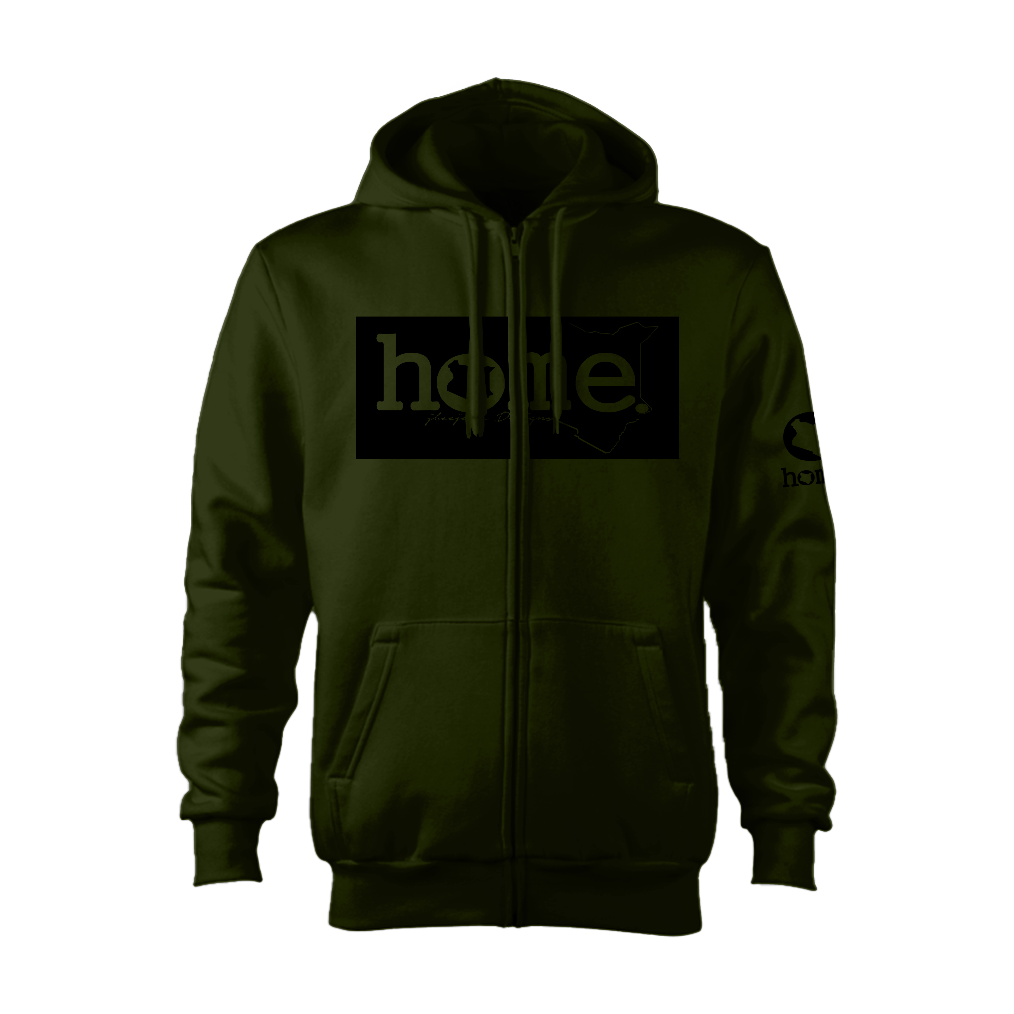 Kids Zip-Up Hoodie  - Jungle Green (Heavy Fabric)