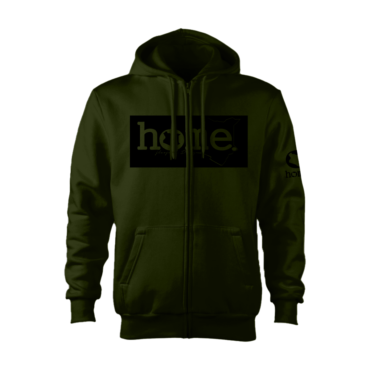 Kids Zip-Up Hoodie  - Jungle Green (Heavy Fabric)