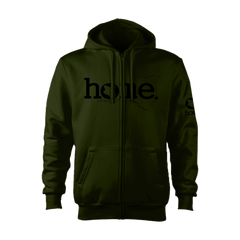 Kids Zip-Up Hoodie  - Jungle Green (Heavy Fabric)