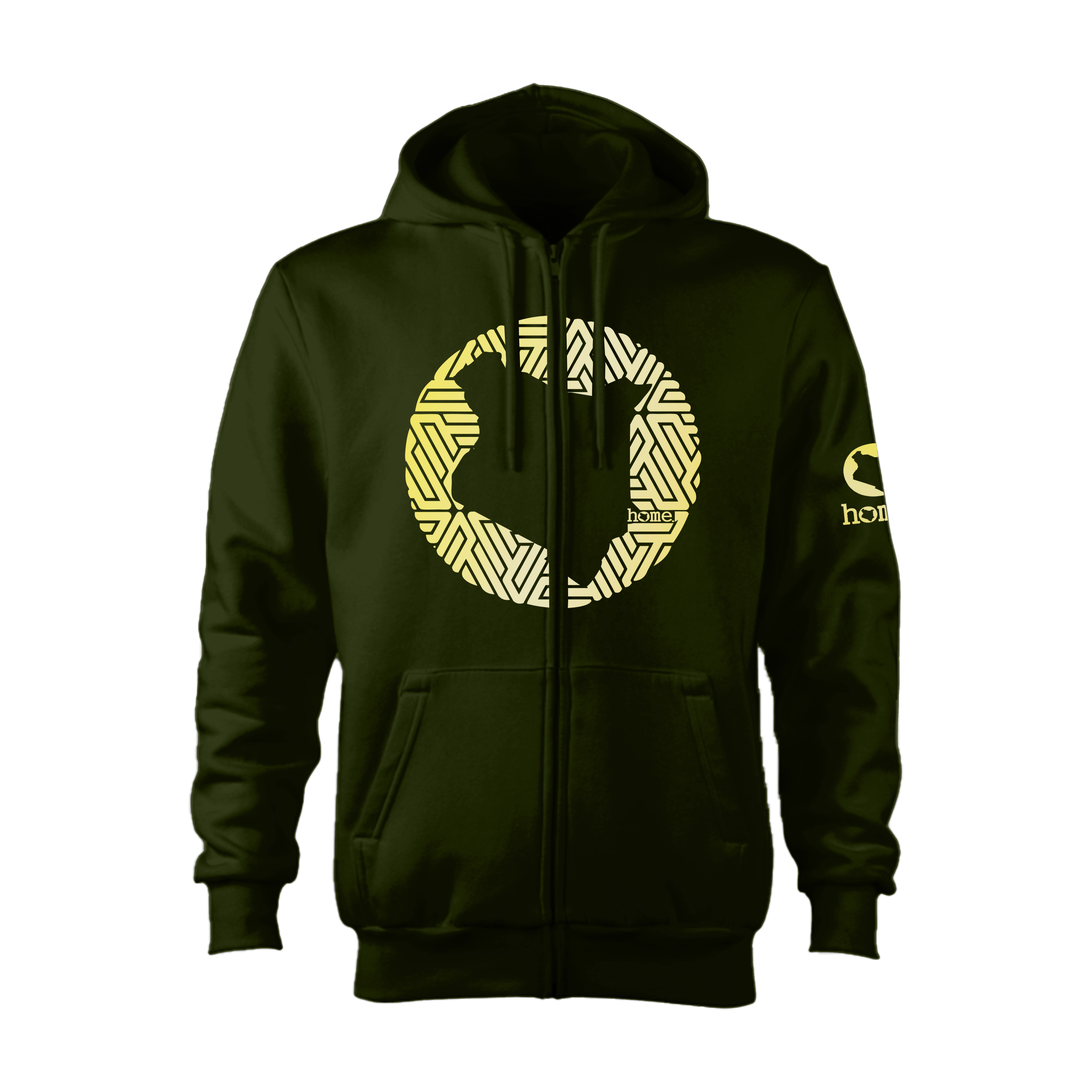 Zip-up Hoodie  - Jungle Green (Heavy Fabric)