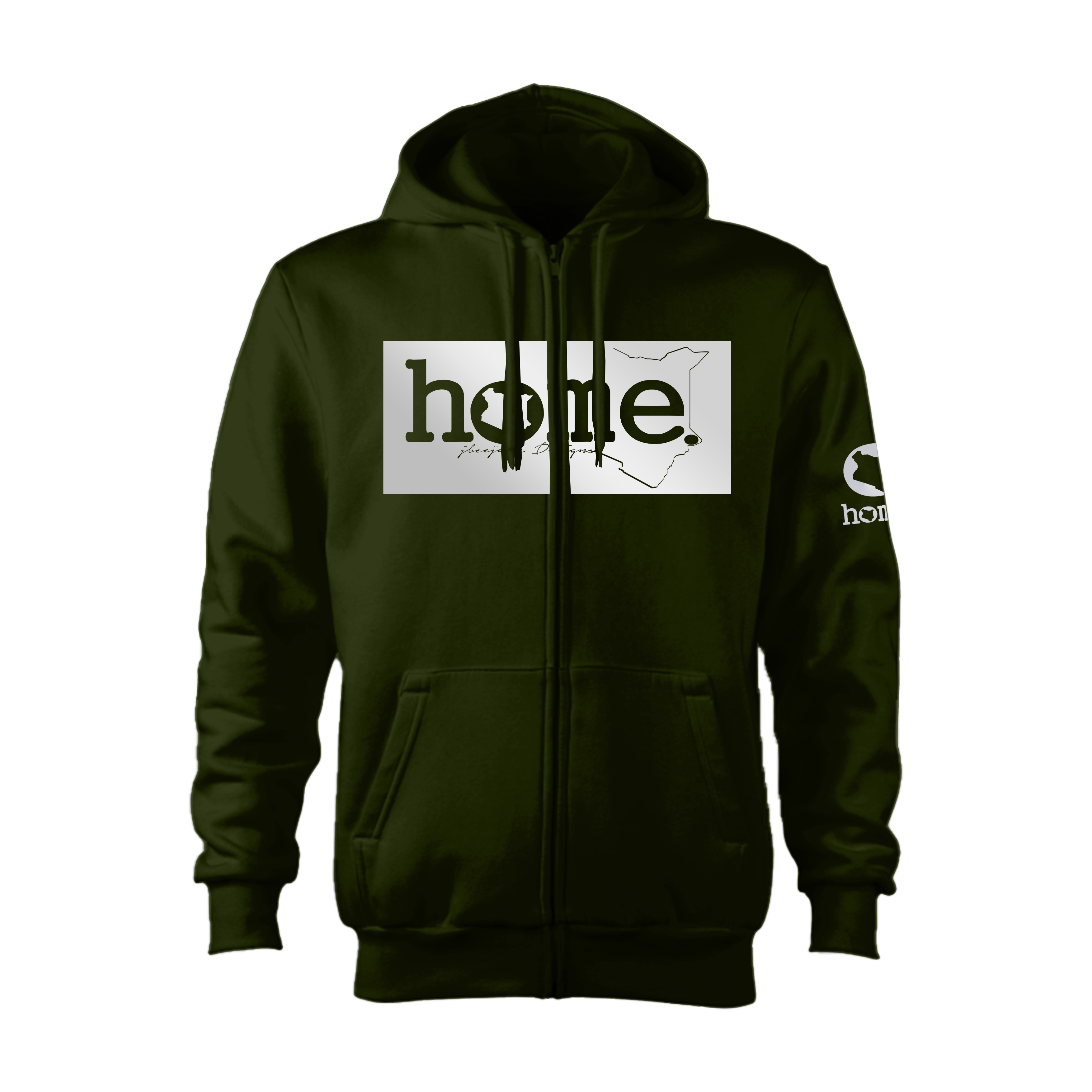 Kids Zip-Up Hoodie  - Jungle Green (Heavy Fabric)