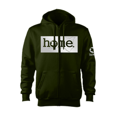 Zip-up Hoodie  - Jungle Green (Heavy Fabric)