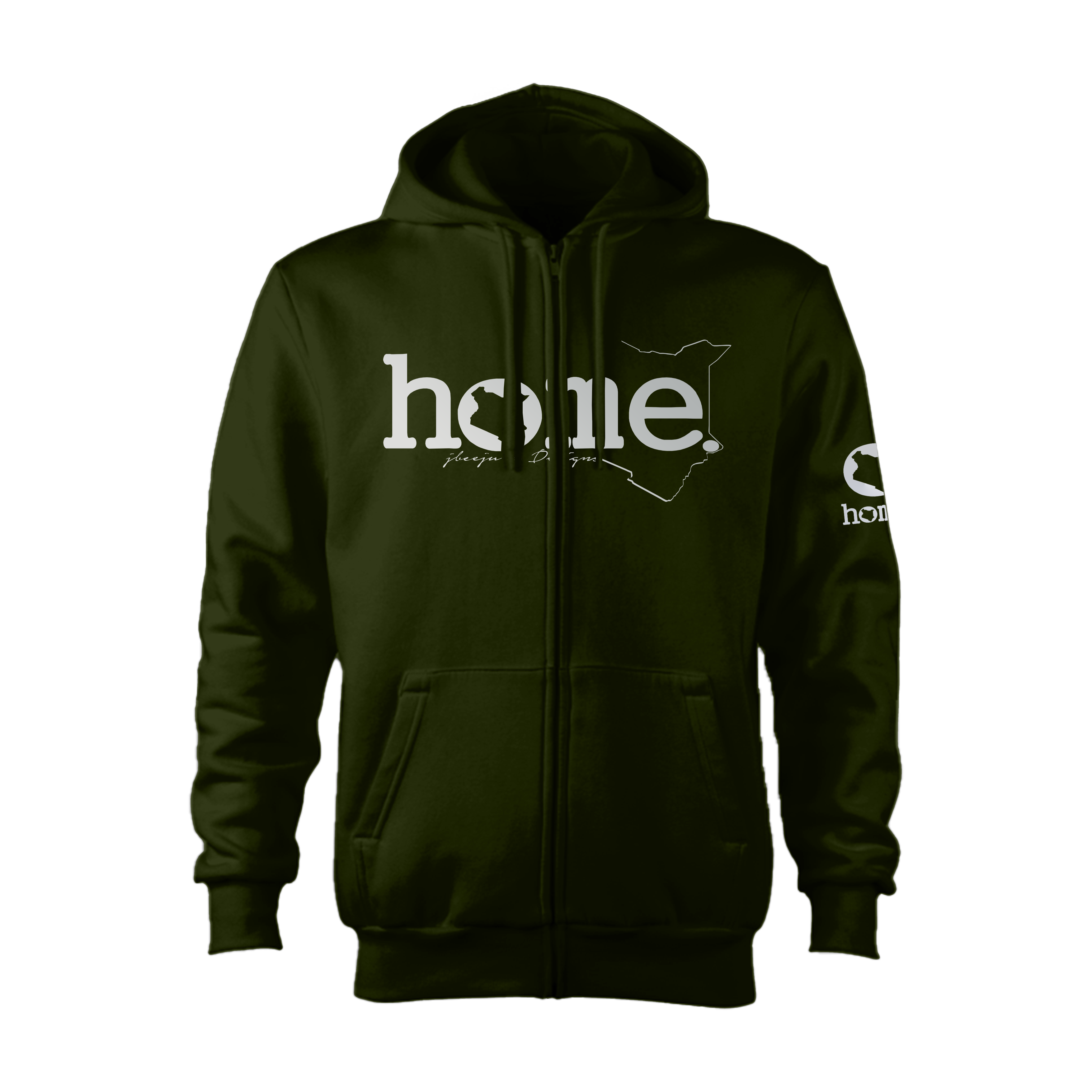 Kids Zip-Up Hoodie  - Jungle Green (Heavy Fabric)