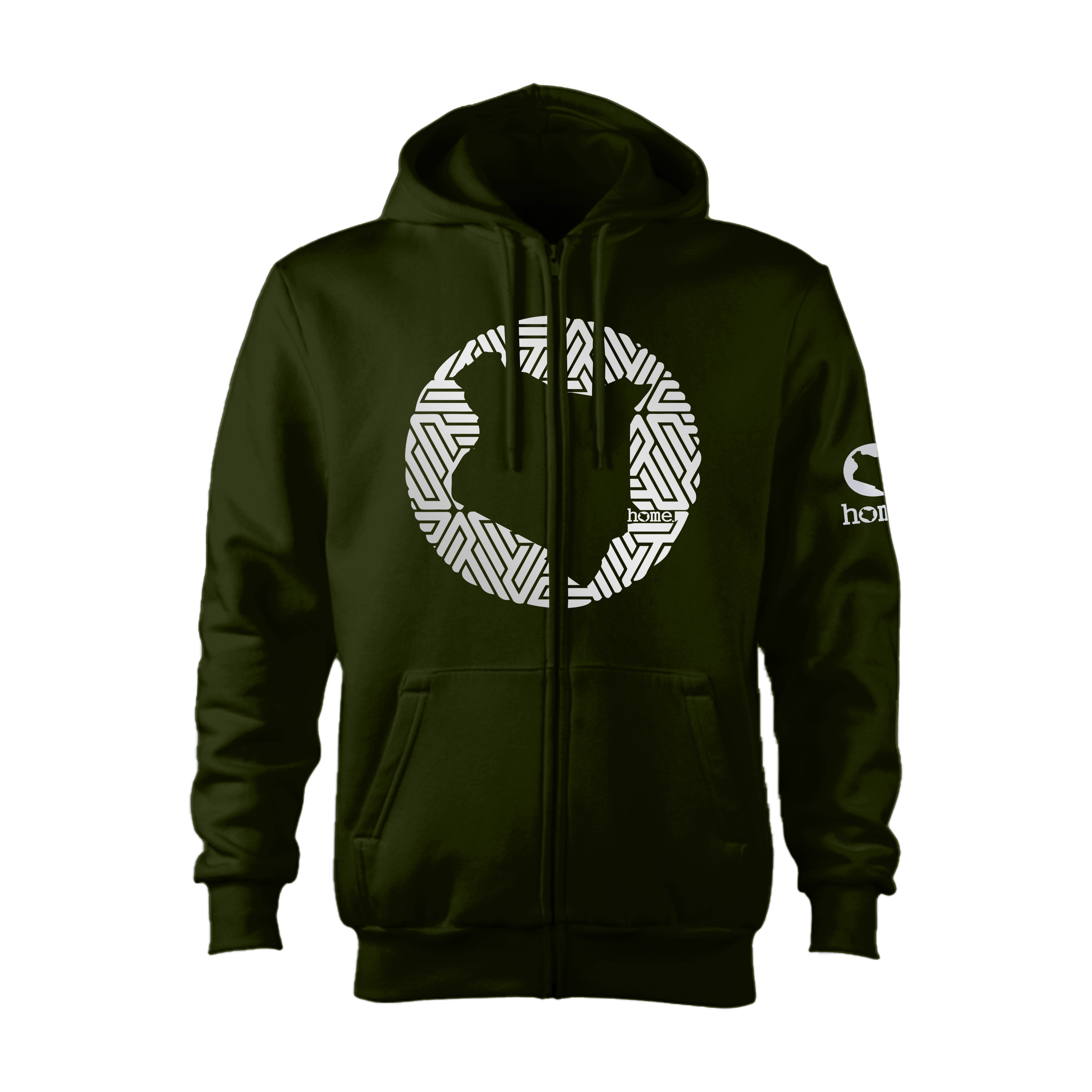 Zip-up Hoodie  - Jungle Green (Heavy Fabric)