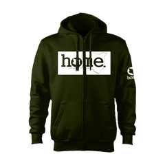 Zip-up Hoodie  - Jungle Green (Heavy Fabric)