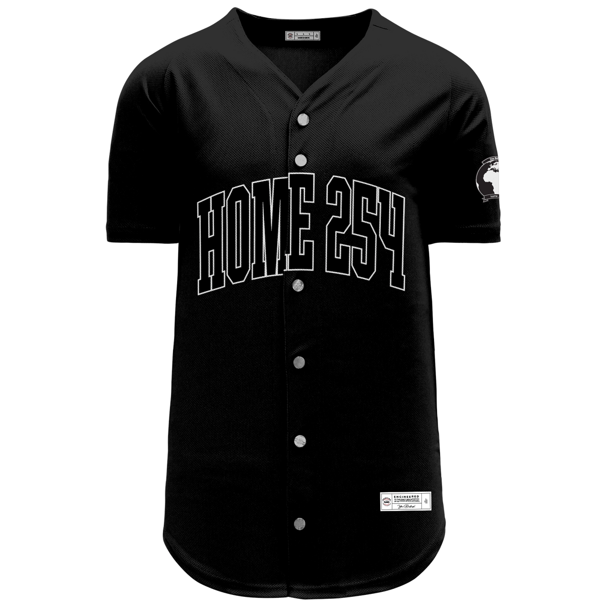 ★TRAVEL★ Stella Uniform Baseball Short Sleeve Shirt Black Baseball Shirt - Black – BODE