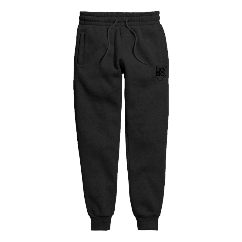 home_254 BLACK NUVETRA™ MENS SWEATPANTS WITH A BLACK PRINT