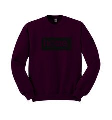 home_254 CLARET SWEATSHIRT WITH A BLACK CLASSIC PRINT