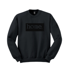 home_254 DARK GREY SWEATSHIRT (HEAVY FABRIC) WITH A BLACK CLASSIC PRINT