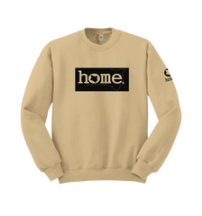 home_254 LIGHT BROWN SWEATSHIRT WITH A BLACK CLASSIC PRINT