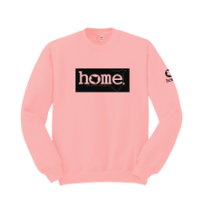 home_254 PEACH SWEATSHIRT (HEAVY FABRIC) WITH A BLACK CLASSIC PRINT