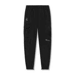 ACTIVE_254 -  BLACK JOGGERS (WITH SILVER PRINTS)