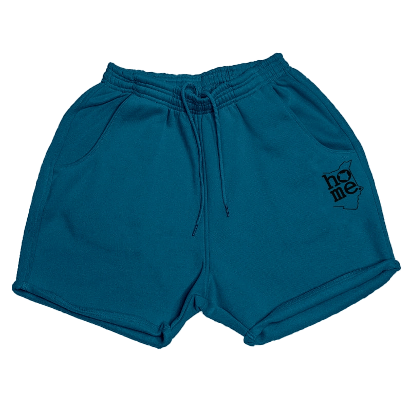 WOMENS BOOTY SHORTS - TEAL BLUE (HEAVY FABRIC)