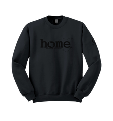 home_254 DARK GREY SWEATSHIRT (HEAVY FABRIC) WITH A BLACK WORDS PRINT