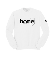 home_254 WHITE SWEATSHIRT (NUVETRA™ HEAVY) WITH A BLACK WORDS PRINT