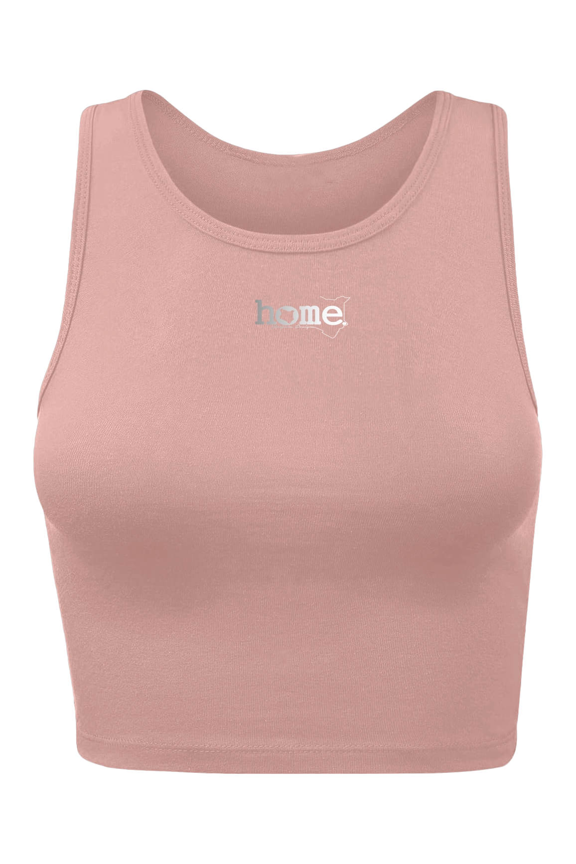 home_254 CHEEKY RACER VEST TOP - MISTY ROSE WITH A SILVER PRINT