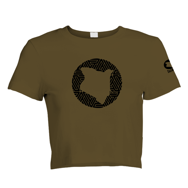Cropped T-Shirt - Army Green