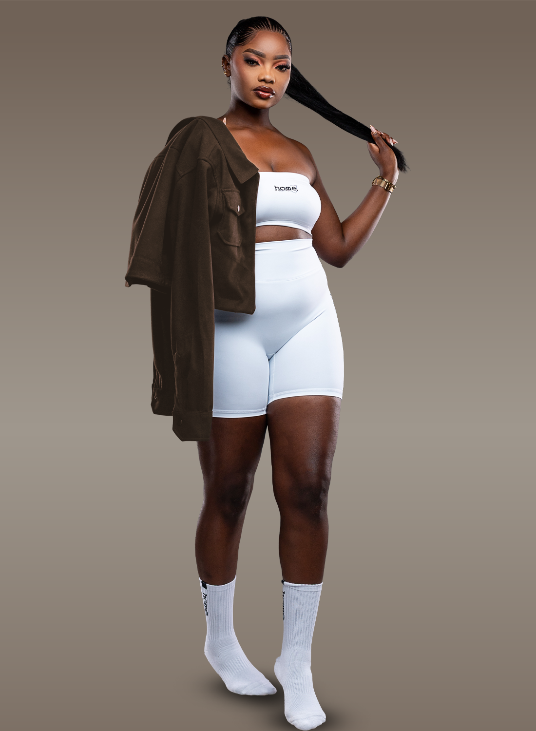 Cropped Dapper Jacket - Espresso