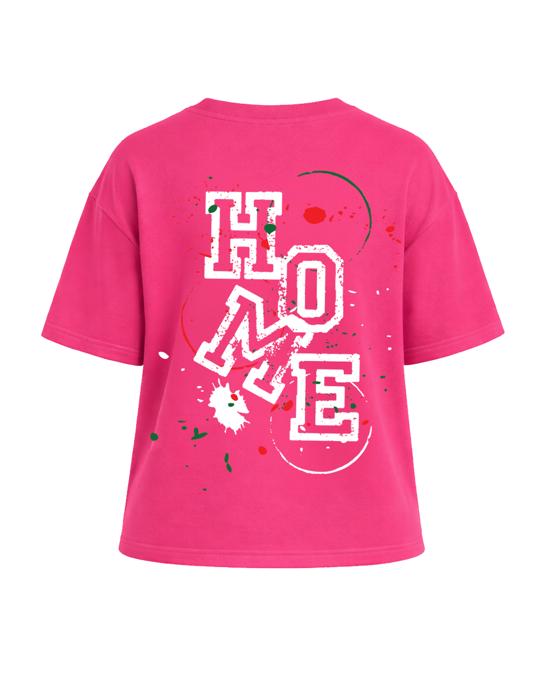 Kids Serene Drop Shoulder Tee – Hot Pink