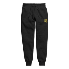 home_254 BLACK NUVETRA™ WOMENS SWEATPANTS WITH A GOLD PRINT