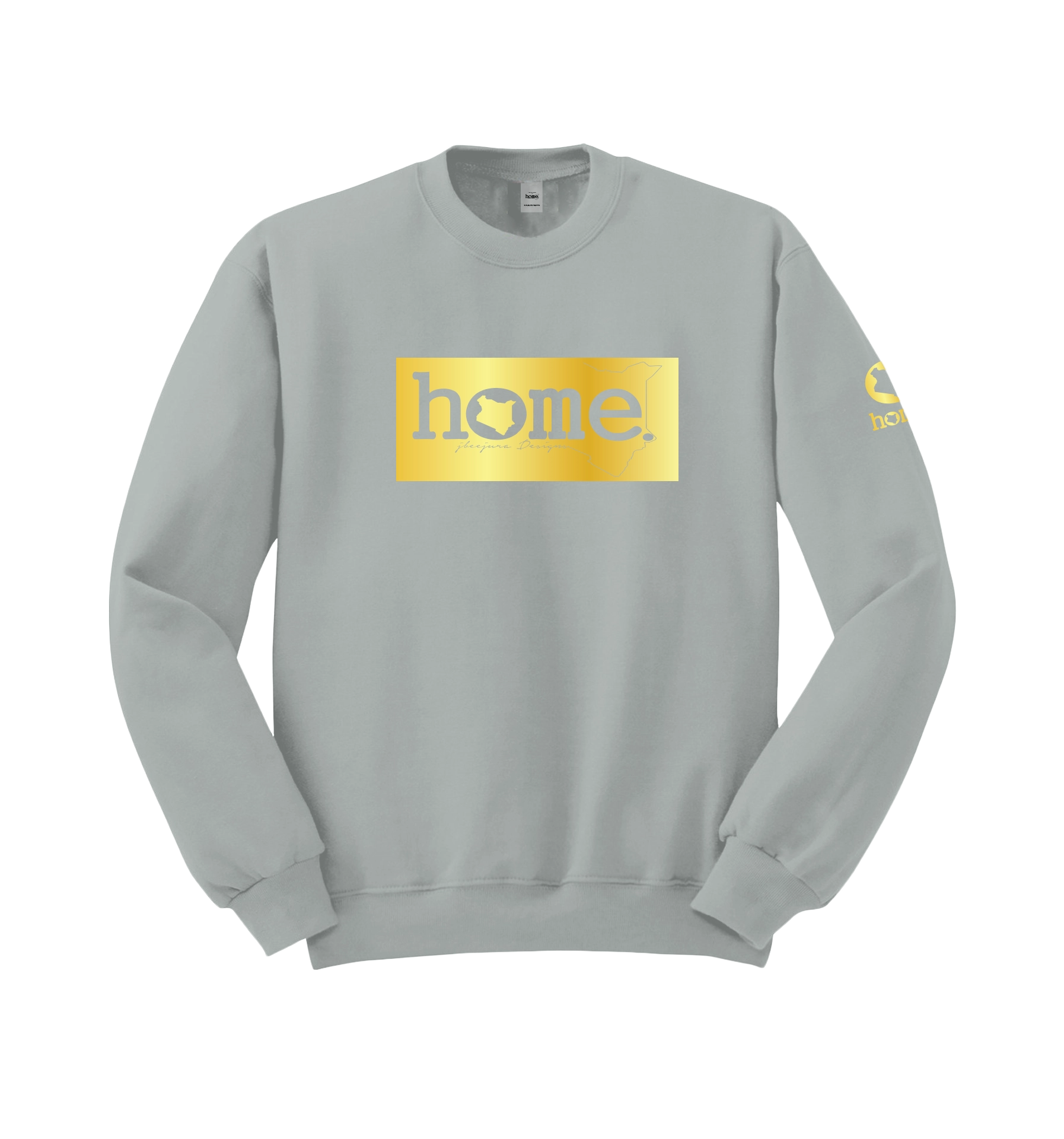 home_254 GRAVEL SWEATSHIRT (MID-HEAVY FABRIC) WITH A GOLD CLASSIC PRINT