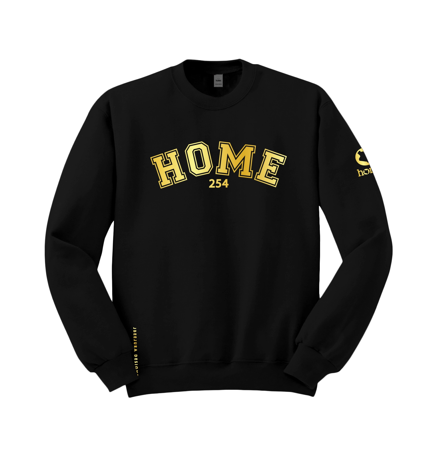 Sweatshirt - Black (Mid-Heavy Fabric) – home_254 | JBEEJURA DESIGNZ